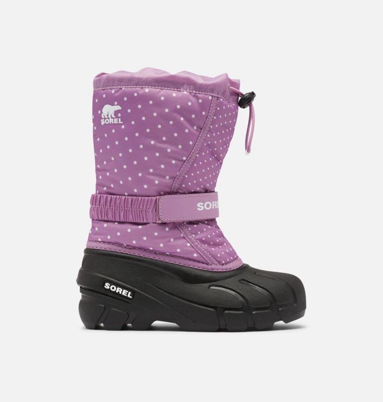 Sorel Çocuk Childrens Flurry™ Print - Kar Botu Mor/Siyah - 608-IOWLHF